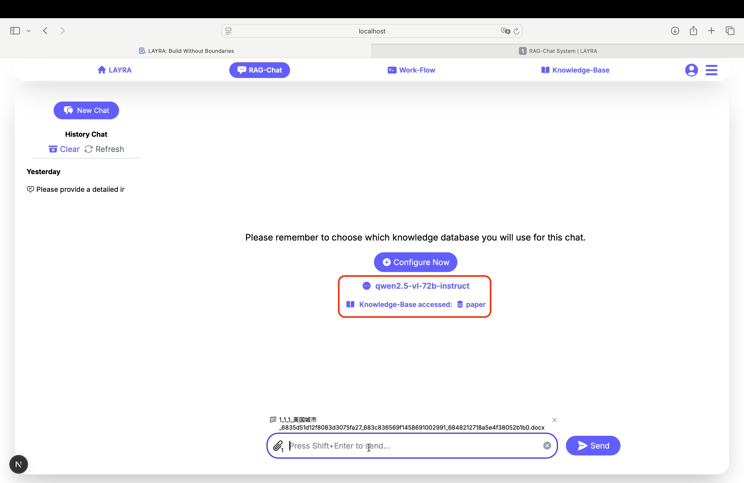 Chat Interface