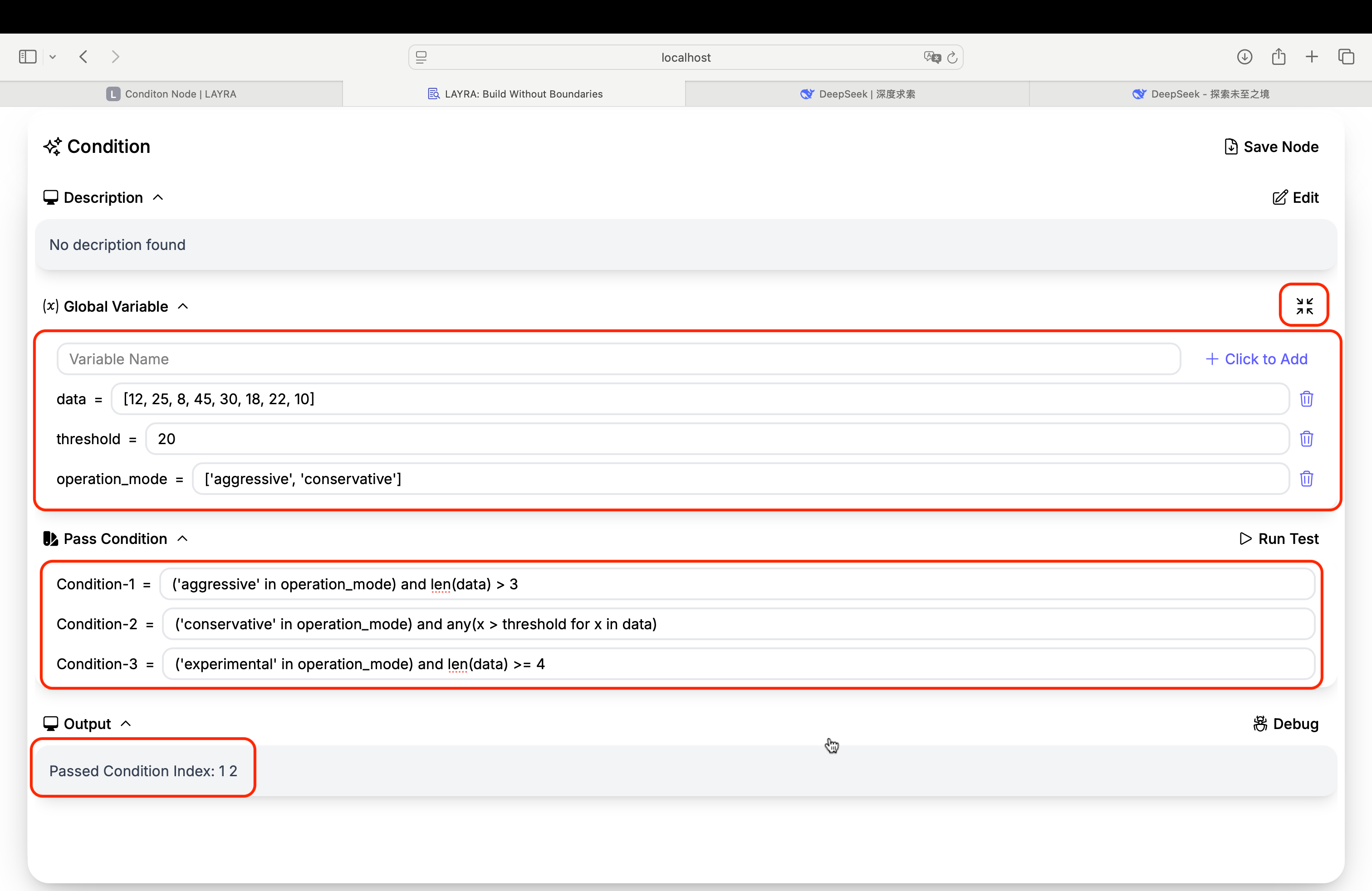 Advanced Condition Example