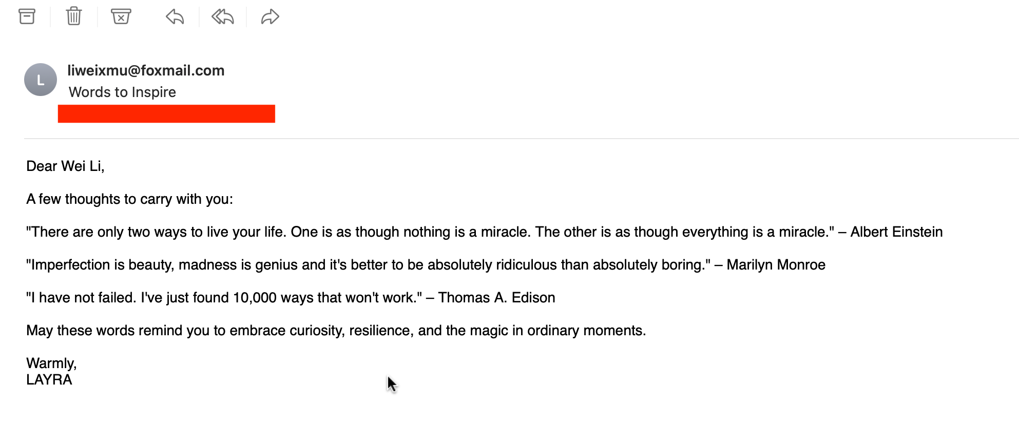 Email Screenshot