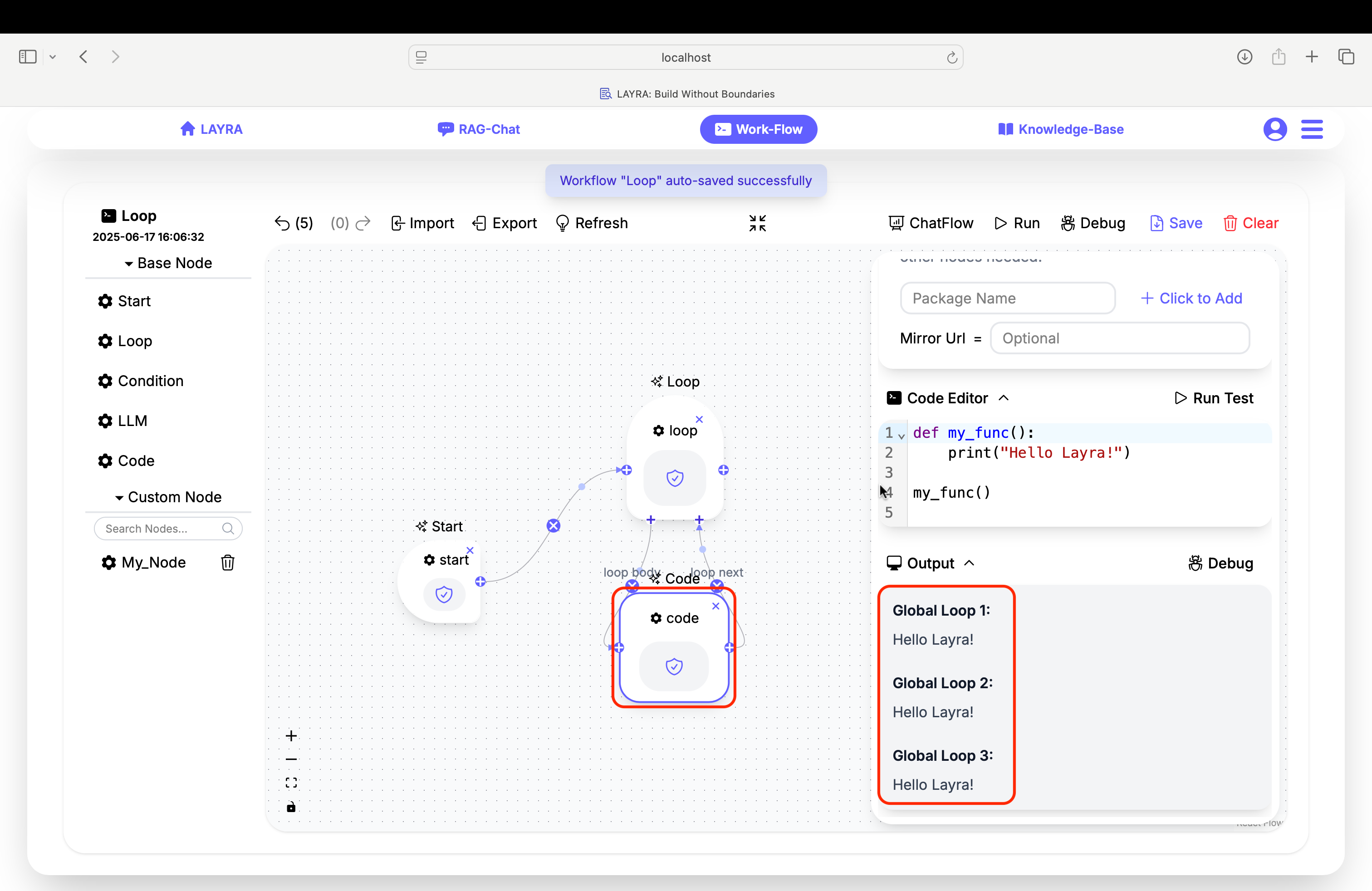Loop Execution